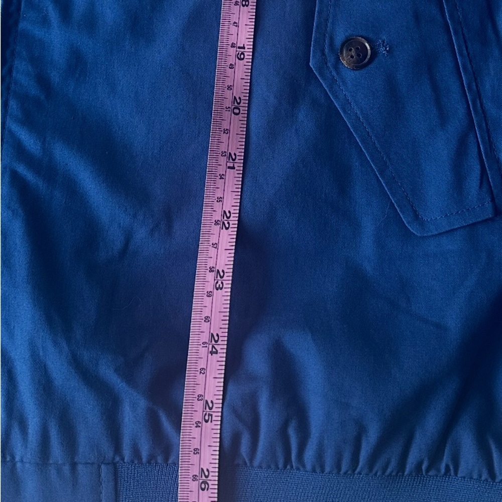 NWT Ben Sherman ,100%Cotton,True Blue Jacket with Plaid Lining - Picture 9 of 15